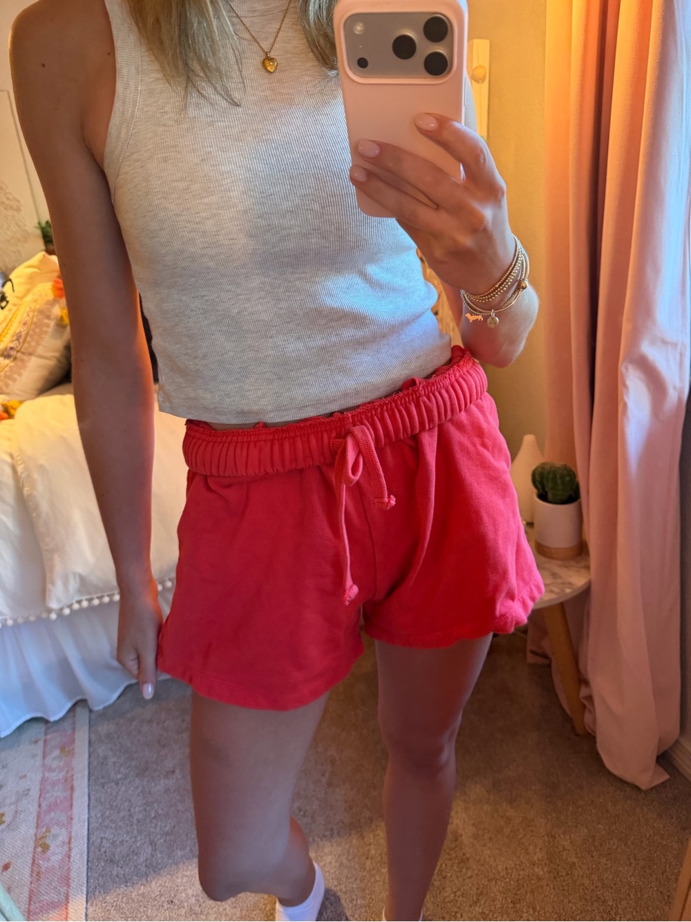 Daily Drills Red Sweat Shorts